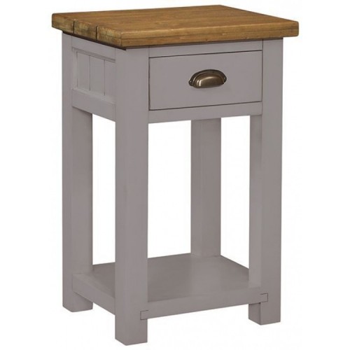 Fairford Grey Painted Furniture 1 Drawer Console Table