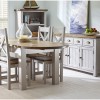 Fairford Grey Painted Furniture Extending Dining Table 90-130cm
