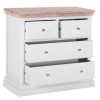 Rosa Light Grey Painted Furniture 4 Drawer Chest