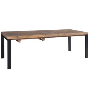 Urban Loft Reclaimed Pine Rustic Furniture Extra Large Extending Dining Table