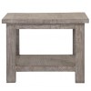 Vancouver Sawn Solid Oak Weathered Grey Rectangular Coffee Table