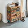 Coastal Chic Reclaimed Wood Furniture Shoe Cupboard