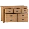 Colchester Rustic Oak Furniture 3 Over 4 Drawer Chest 