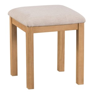 Colchester Rustic Oak Furniture Dressing Table Stool 