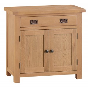 Colchester Rustic Oak Furniture Small 2 Door 1 Drawer Sideboard  