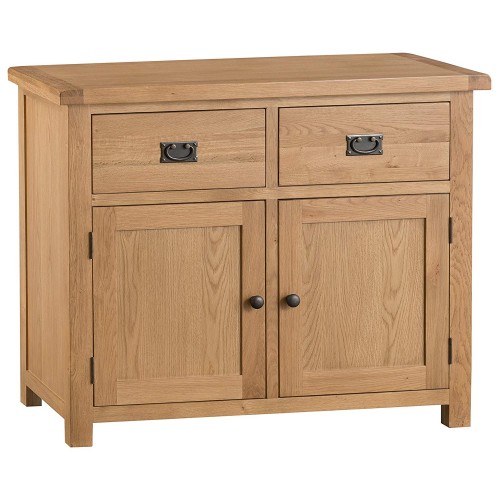 Colchester Rustic Oak Furniture 2 Door 2 Drawer Sideboard 