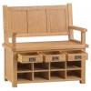 Colchester Rustic Oak Furniture Monks Bench