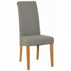 Devonshire New Oak Furniture Light Grey Fabric Chair (Pair)