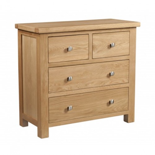 Devonshire Dorset Oak Furniture 2 Over 2 Chest of Drawers