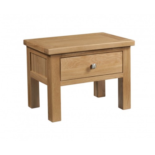 Devonshire Dorset Oak Furniture Side Table with Drawer