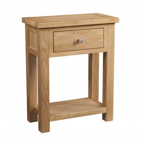 Devonshire Dorset Oak Furniture 1 Drawer Console Table