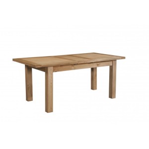 Devonshire Dorset Oak Furniture Dining Table with One Extension