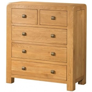 Devonshire Avon Oak Furniture 2 Over 3 Chest Of Drawers