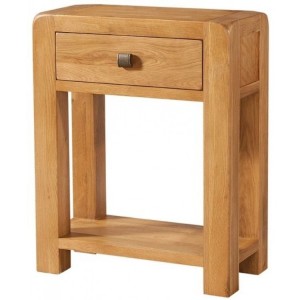 Devonshire Avon Oak Furniture Small Console 1 Drawer And Shelf