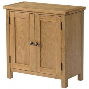 Devonshire Burford Oak Furniture Small 2 Door Cabinet