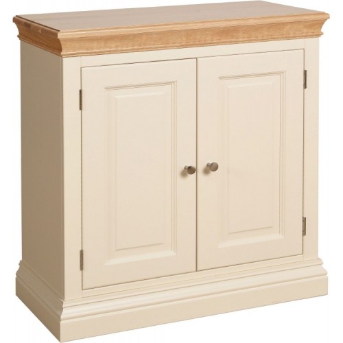 Lundy Painted Oak Furniture 2 Door Storage Cabinet