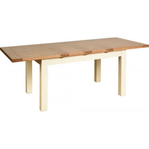 Lundy Painted Oak Furniture Standard Dining Table with 2 Extensions