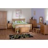 Devonshire New Oak Furniture 4ft 6 Low End Double Bed