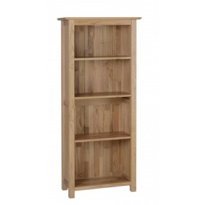 Devonshire New Oak Furniture 5ft Narrow Bookcase
