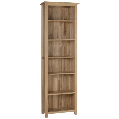 Devonshire New Oak Furniture 6ft Narrow Bookcase
