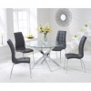 Daytona 110cm Glass Table with 4 Chairs