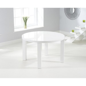 Ava High Gloss Furniture 120cm Round Dining Table