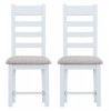 Tenby White 1.2m Extending Table & Fabric Seat Chairs