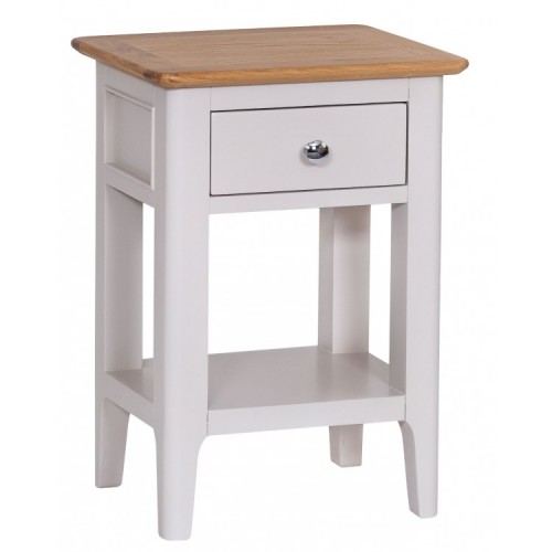Manor House Stone Grey Painted Furniture Side Table