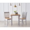 Genovia Oak & Grey Extending Dining Table and Chairs Set