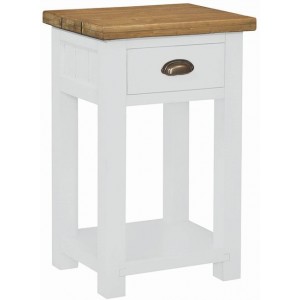 Fairford White Painted Furniture 1 Drawer Console Table