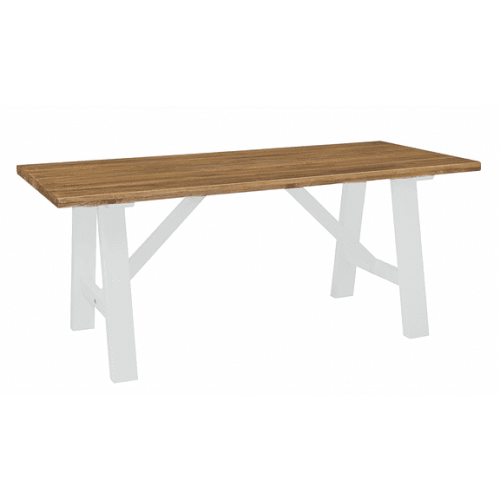 Fairford White Painted Furniture Large Trestle Table