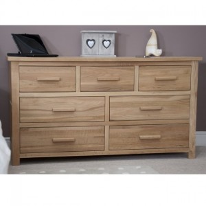 Homestyle Opus Solid Oak Furniture 7 Drawer Multichest  