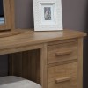 Homestyle Opus Solid Oak Furniture Twin Dressing Table And Stool Set 