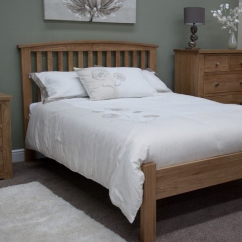 Homestyle Opus Solid Oak Furniture Arched Single Bed 3ft  