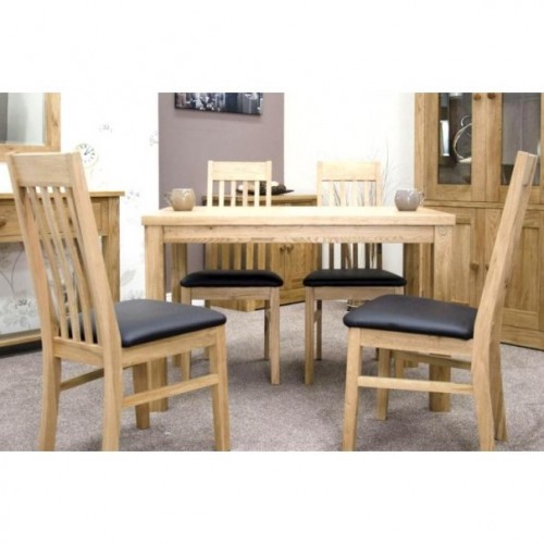 Homestyle Opus Solid Oak Furniture 120cm Dining Room Table