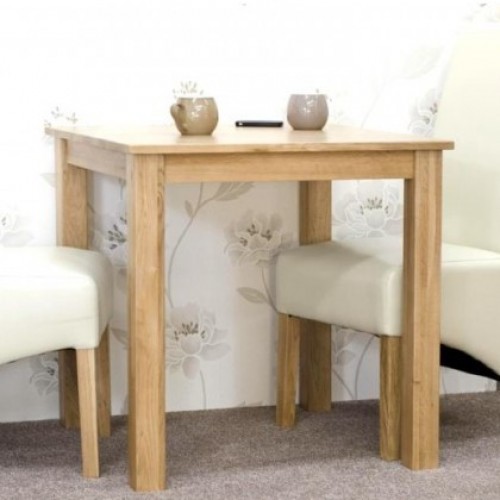 Homestyle Opus Solid Oak Furniture 2 Seater Dining Room Table