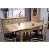 Homestyle Opus Solid Oak Furniture 150cm Extending Dining Room Table