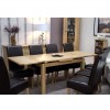 Homestyle Opus Solid Oak Furniture 220cm Extending Dining Room Table