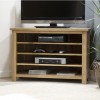 Homestyle Opus Solid Oak Furniture Corner TV Unit