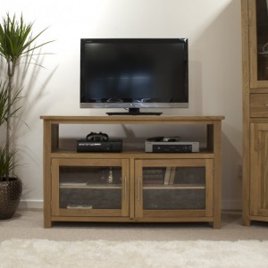 Homestyle Opus Solid Oak Furniture Entertainment TV Unit  