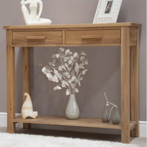 Homestyle Opus Solid Oak Furniture Console Table
