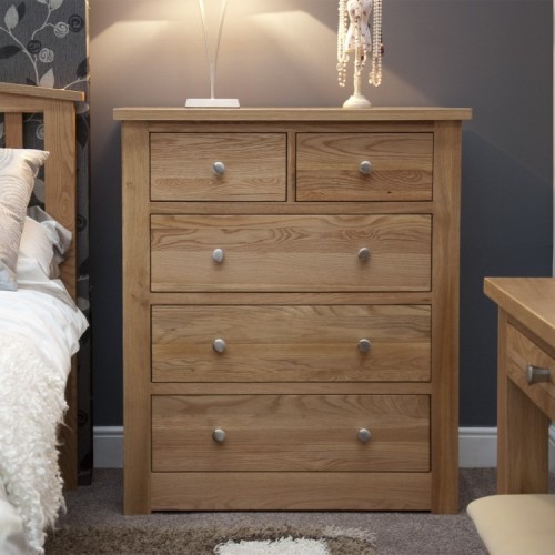 Homestyle Torino Solid Oak Furniture 2 Over 3 Chest