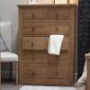 Homestyle Torino Solid Oak Furniture 2 Over 4 Chest