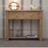Homestyle Torino Solid Oak Furniture Console Table  