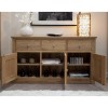 Homestyle Torino Solid Oak Furniture Large Sideboard