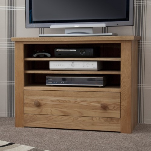 Homestyle Torino Solid Oak Furniture TV Unit