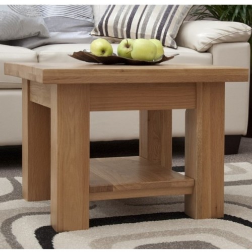 Homestyle Torino Solid Oak Furniture 2x2 Coffee Table  