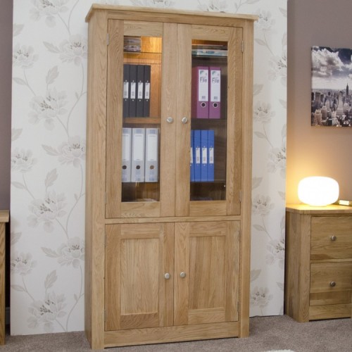 Homestyle Torino Solid Oak Furniture Library Display Unit