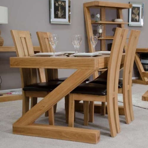 Homestyle Z Solid Oak Furniture Dining Table 4ft x 3ft