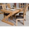 Homestyle Z Solid Oak Furniture 4ft x 3ft Dining Table and Chairs Set